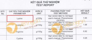 Tác dụng của Lysine có trong yến sào
